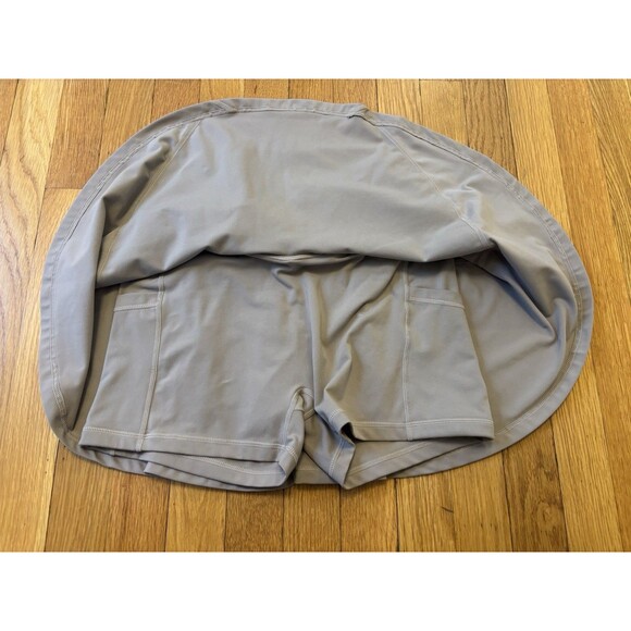 Popflex Crisscross Hourglass Twirl Skort Skirt Mini Rose Grey Size M Athletic - Picture 3 of 6